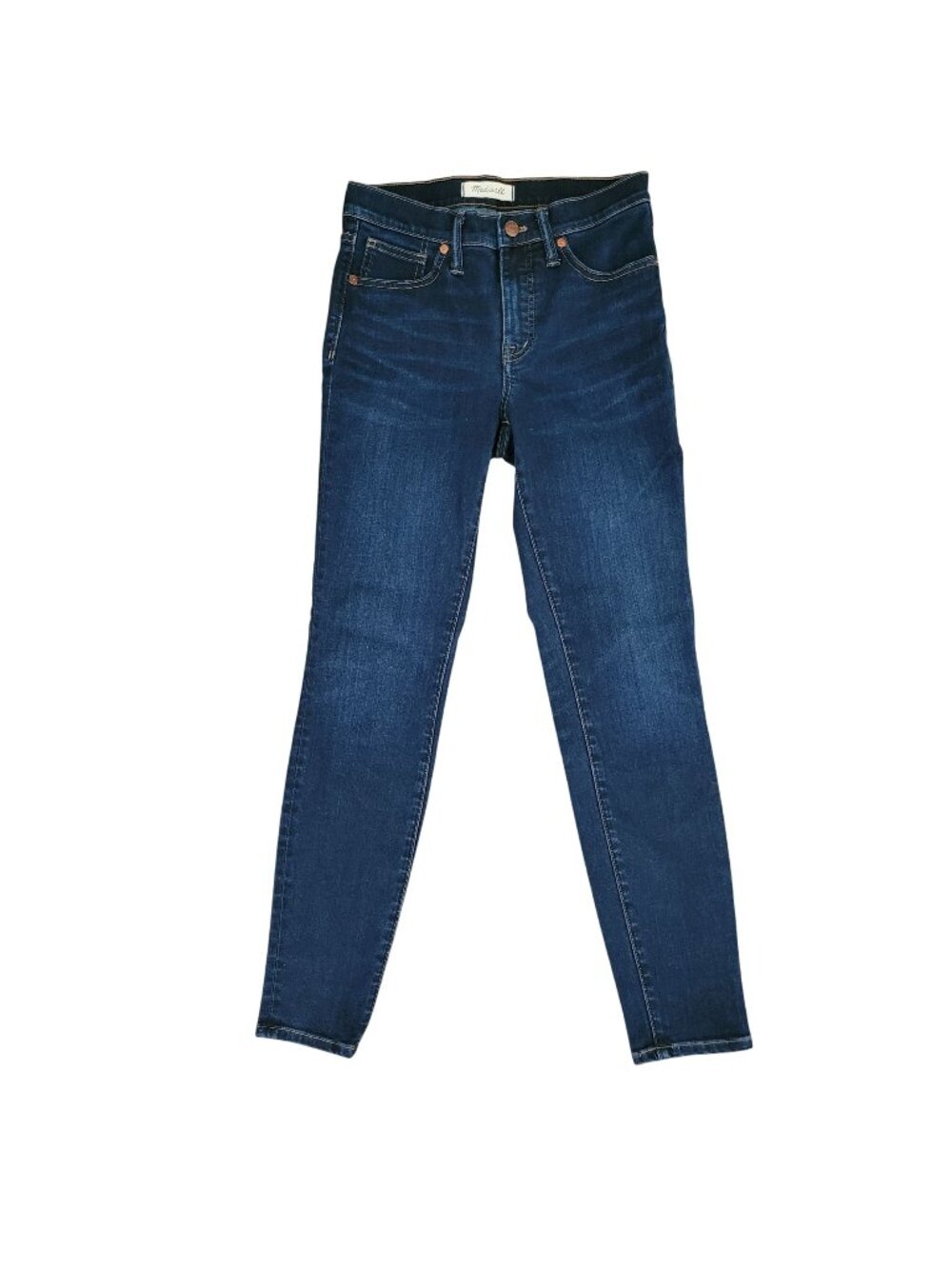 Madewell 9" Mid-Rise Skinny Jeans in Larkspur Wash: TENCEL™ Denim Edition Sz 26